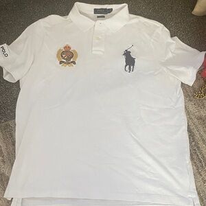 Polo by Ralph Lauren White Polo Shirt with Embroidered Logo